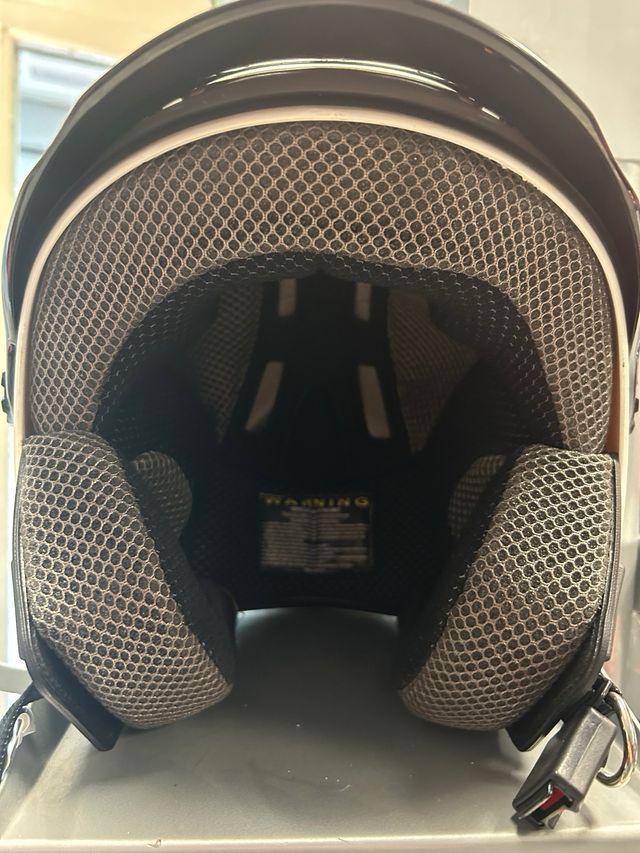 Casco Jet Infantil Zeus Blanco/Negro