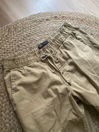 Pantalón Zara Talla L Beige