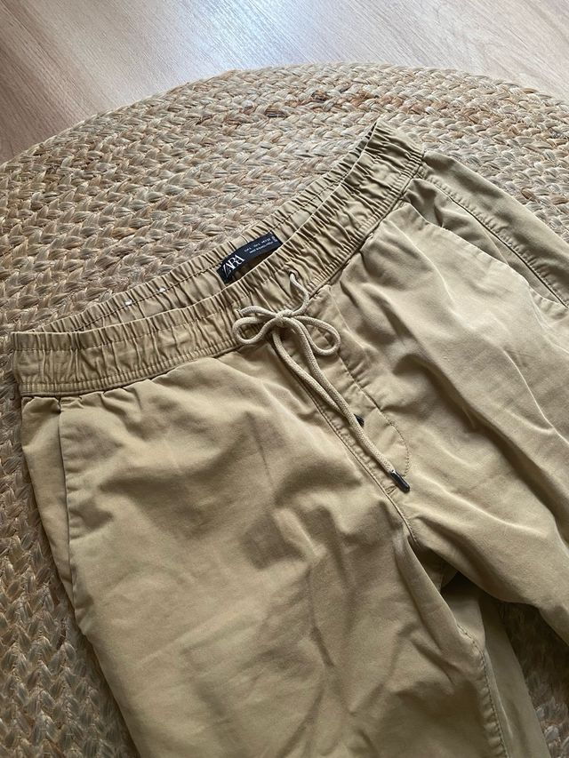 Pantalón Zara Talla L Beige