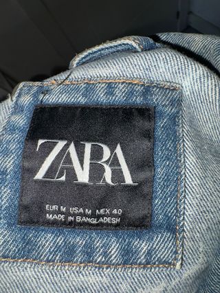 Chaqueta vaquera Zara con estampado
