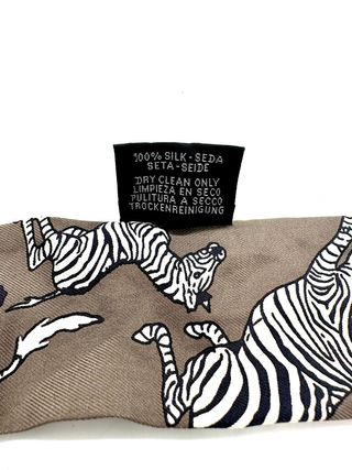 Hermès Twilly Cebra Gris y Blanco