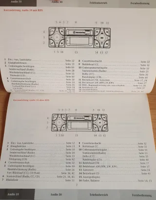Manual Radio Audio 10/30 Mercedes-Benz