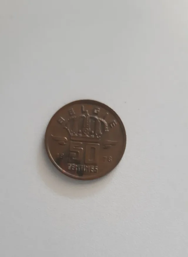 Moneda 50 céntimos Bélgica