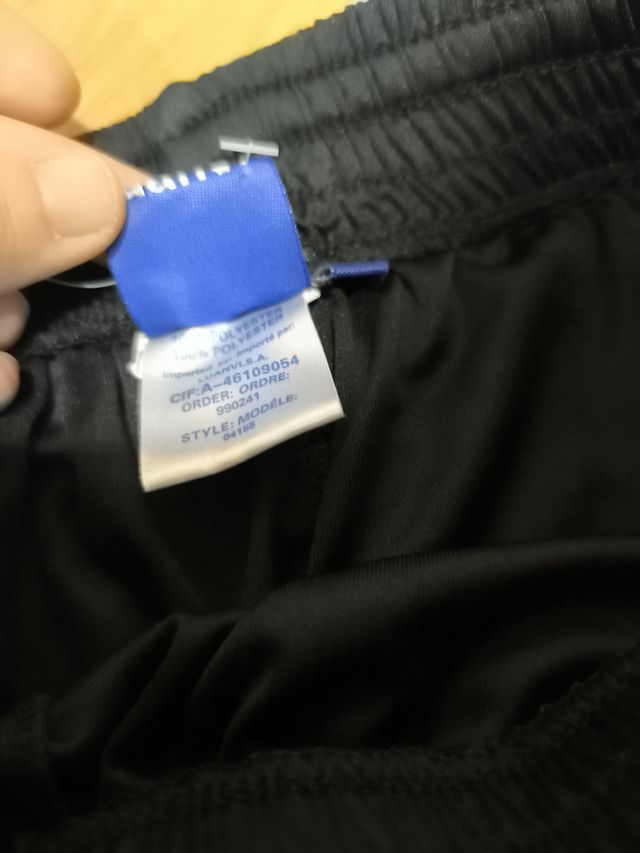 Pantalón corto fútbol Luanvi T16 Negro/Rojo