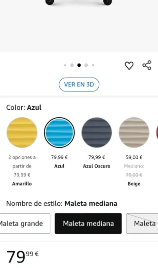 Maleta Wittchen Mediana Rígida Azul