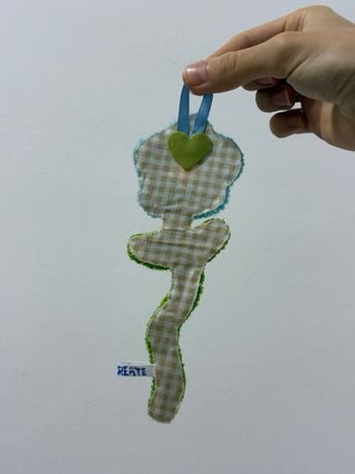 Decoración Flores de Tela Hechas a Mano