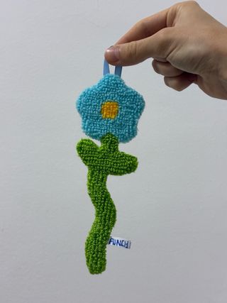 Decoración Flores de Tela Hechas a Mano