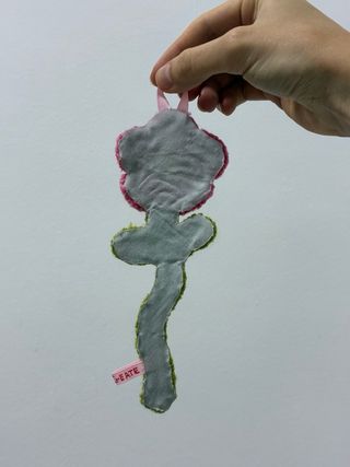 Decoración Flores de Tela Hechas a Mano