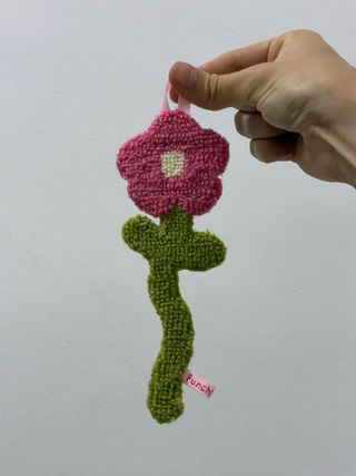 Decoración Flores de Tela Hechas a Mano