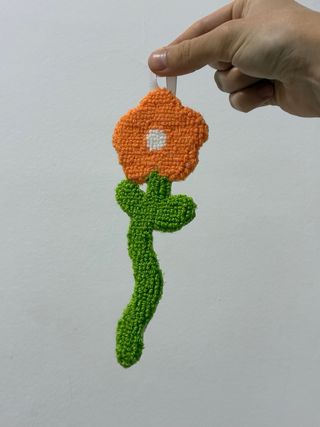 Decoración Flores de Tela Hechas a Mano