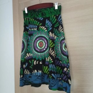 Falda Desigual Estampada