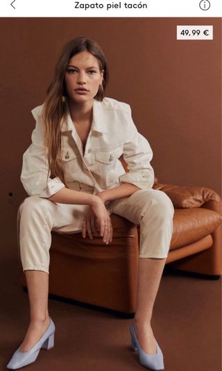 Zapatos tacón de piel de Mango