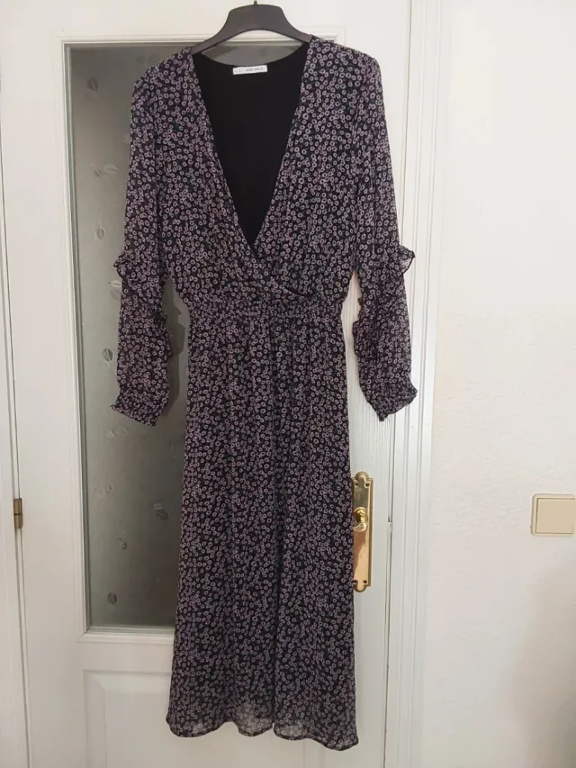 Vestido midi estampado floral