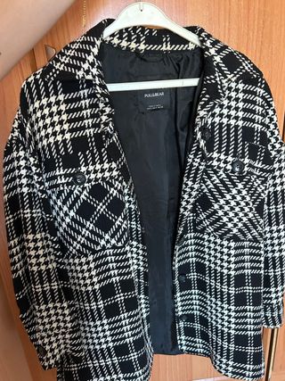 Chaqueta cuadros Pull&Bear Talla S
