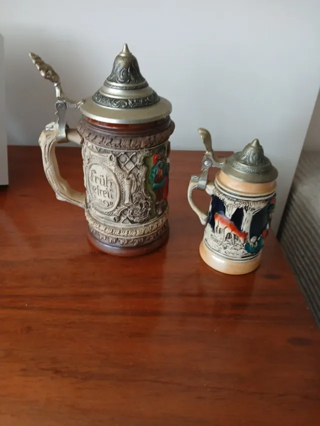 Jarras de cerveza alemana.Lote.