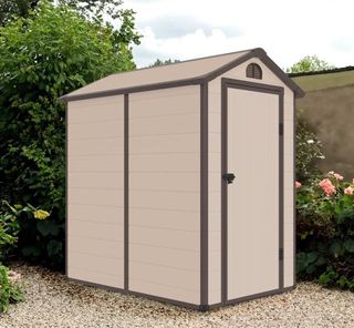 Caseta resina jardín 132x190x203cm 2,47m2 Marsala