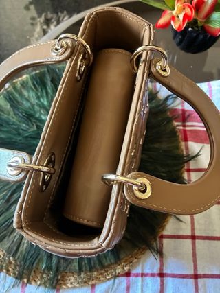 Bolso Christian Dior Marrón Mariposas