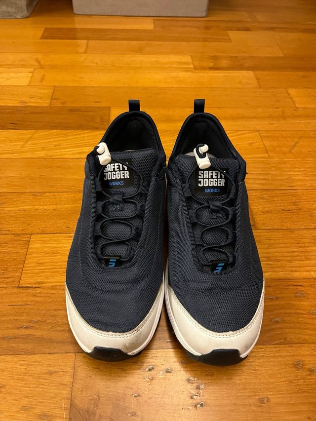 Safety Jogger Sneakers Blu/Bianco Senza Lacci