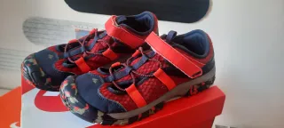 Sandalias Trekking Decathlon Niños Azul/Rojo