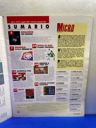 REVISTA MICROMANIA NÚMERO 75 AÑO X AGOSTO 1994