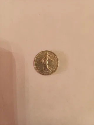 Moneda 1/2 Franco Francés 1969