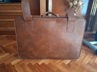 Maleta de cuero vintage Largo 70 Alto 50 Fondo 25