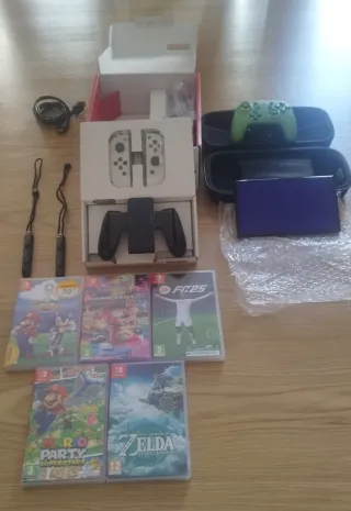 Nintendo Switch OLED Blanca + Accesorios