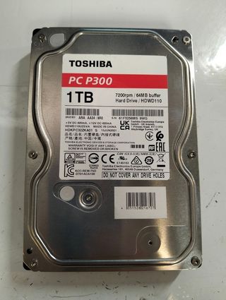 Disco Duro Toshiba P300 1TB 3.5 7200rpm