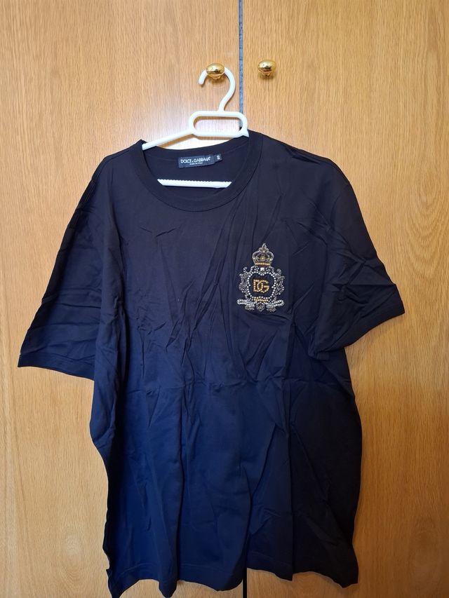 Camiseta Dolce & Gabbana DG con pedrería XXXL