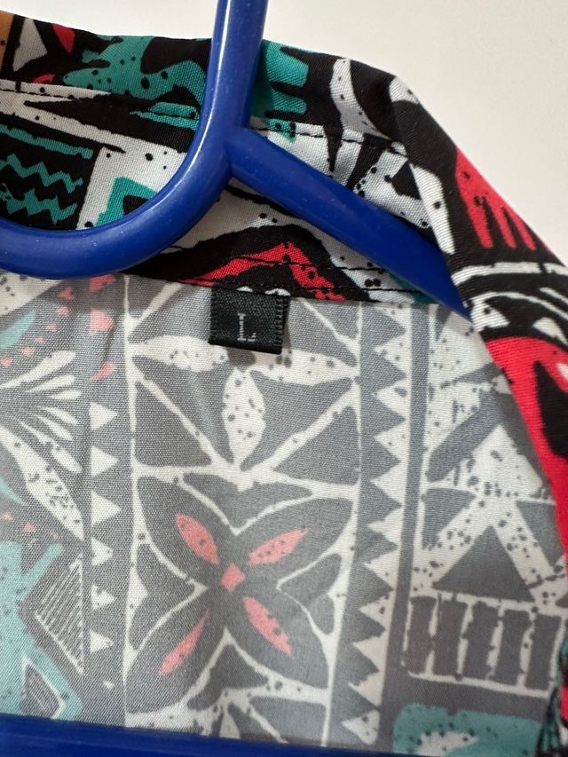 Camisa Hawaiana Estampada Talla L