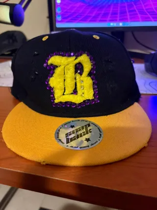 Cappello Snapback Custom Giallo Nero