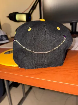 Cappello Snapback Custom Giallo Nero