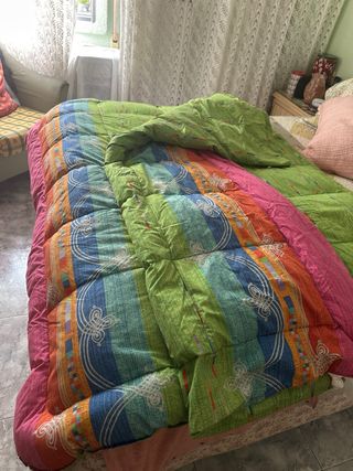 Edredón plumas nórdico fantasía multicolor