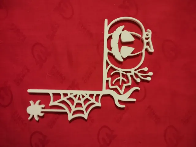 Decorazione parete Halloween Zucca Ragnatela Ragno