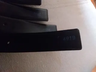 Lote 5 cinturones negros