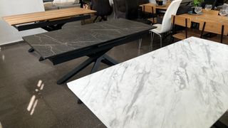 TRANPORTE GRATIS!! Mesa extensible mármol y metal