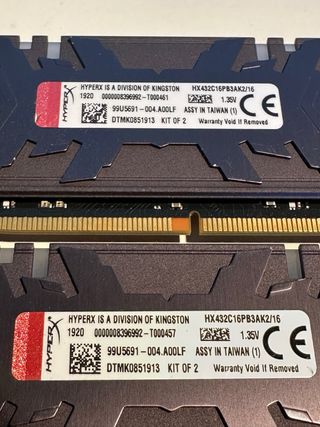 2x8GB HyperX Predator DDR4 RGB