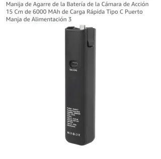 Manija Batería Cámara Acción 6000mAh