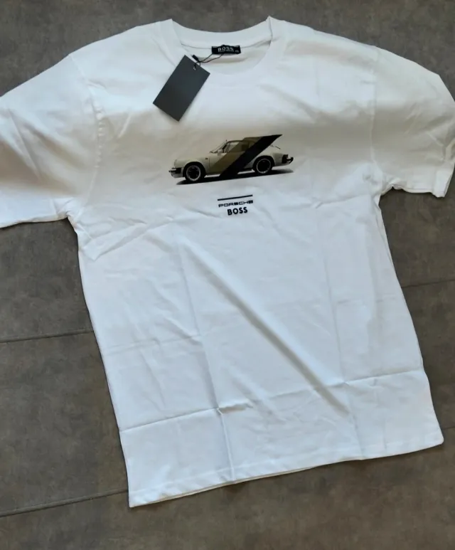 Camiseta BOSS x Porsche Blanca (varias tallas)