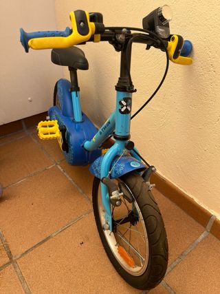 Bicicleta infantil Btwin azul