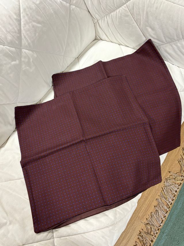 2 Capas de Almofada Blue Dot Castanho