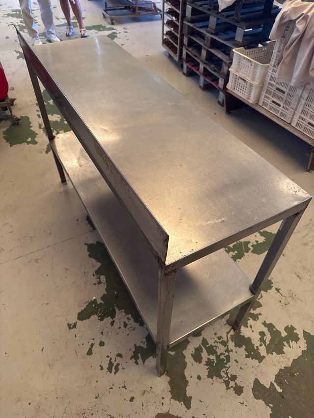 Mesa de acero inoxidable industrial