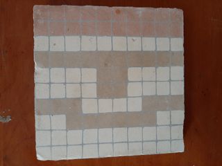 Baldosa hidráulica 1920 blanca y beige