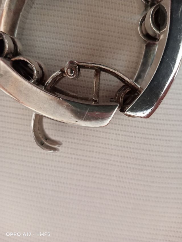 Pulsera Plateada Vintage Años 70