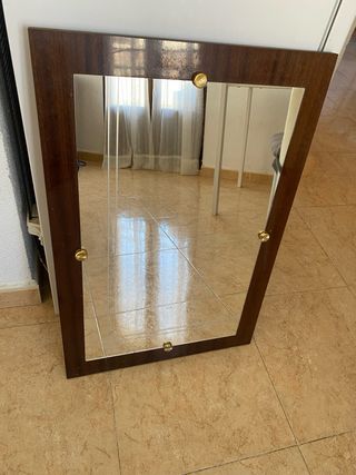 Espejo de madera 74x50 cm