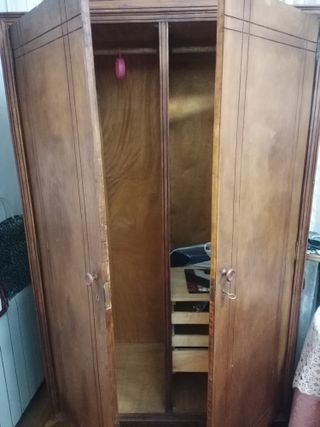 Armario antiguo madera 185x105cm