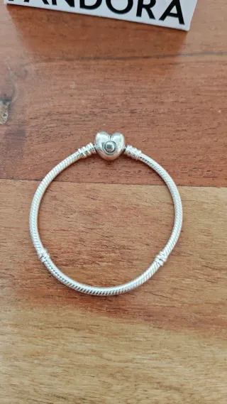 Pulsera Pandora Corazón Plata