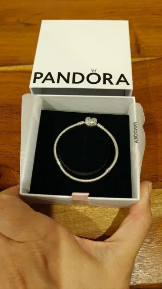 Pulsera Pandora Corazón Plata