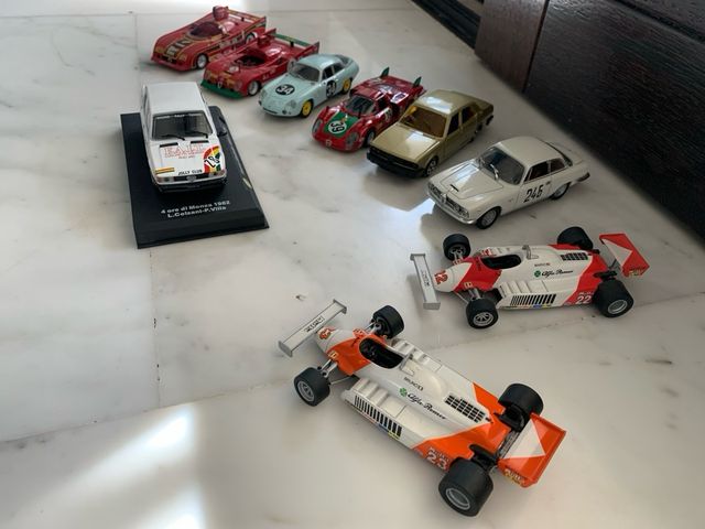 Lotto 9 modellini Alfa Romeo 1/43