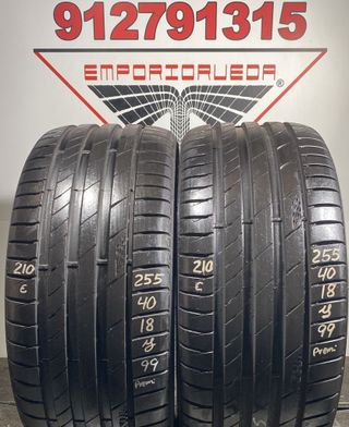 255 40 18 Y KUMHO RUEDA PREMIUM YA MONTADA